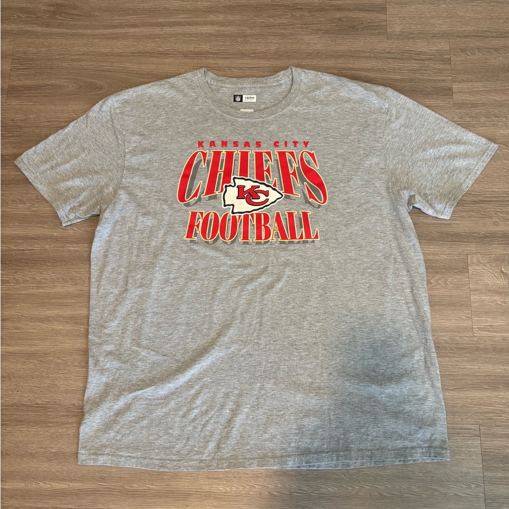 NFL Gray Kansas City Chiefs Short Sleeve Tee